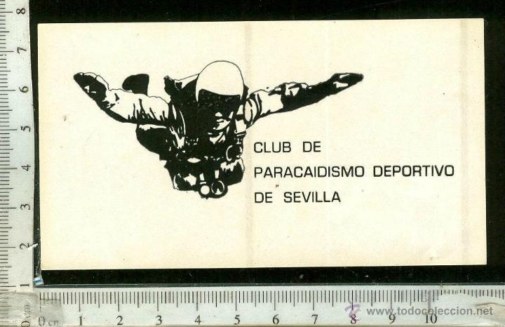 Collection stickers: PEGATINA DEL CLUB DE PARACAIDISMO DEPORTIVO DE SEVILLA