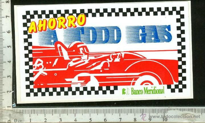 Collection stickers: PEGATINA AHORRO A TODO GAS, BANCO MERIDIONAL