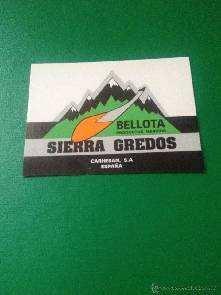 Pegatinas de colecci&oacute;n: PEGATINA PRODUCTOS IBERICOS - BELLOTA - SIERRA GREDOS - ADHESIVO