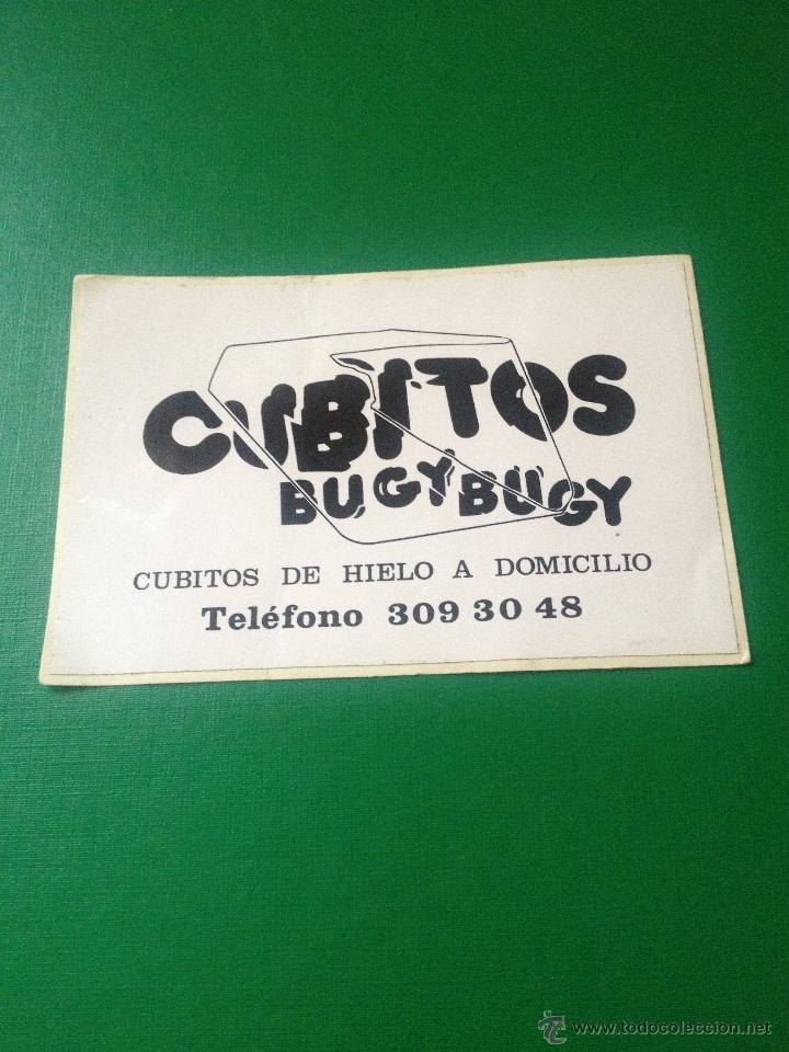 Pegatinas de colecci&oacute;n: PEGATINA CUBITOS BUGY BUGY - CUBITOS DE HIELO - ADHESIVO