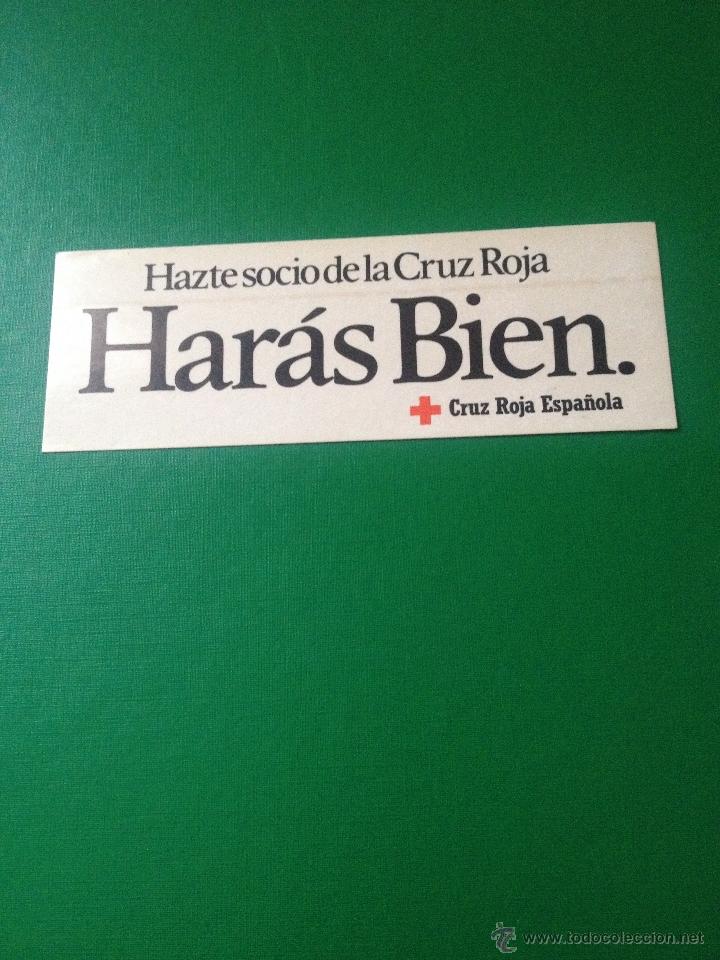Collection stickers: PEGATINA - CRUZ ROJA ESPA&Ntilde;OLA - MEDICO - FUNDACION - SOLIDARIDAD - ADHESIVO