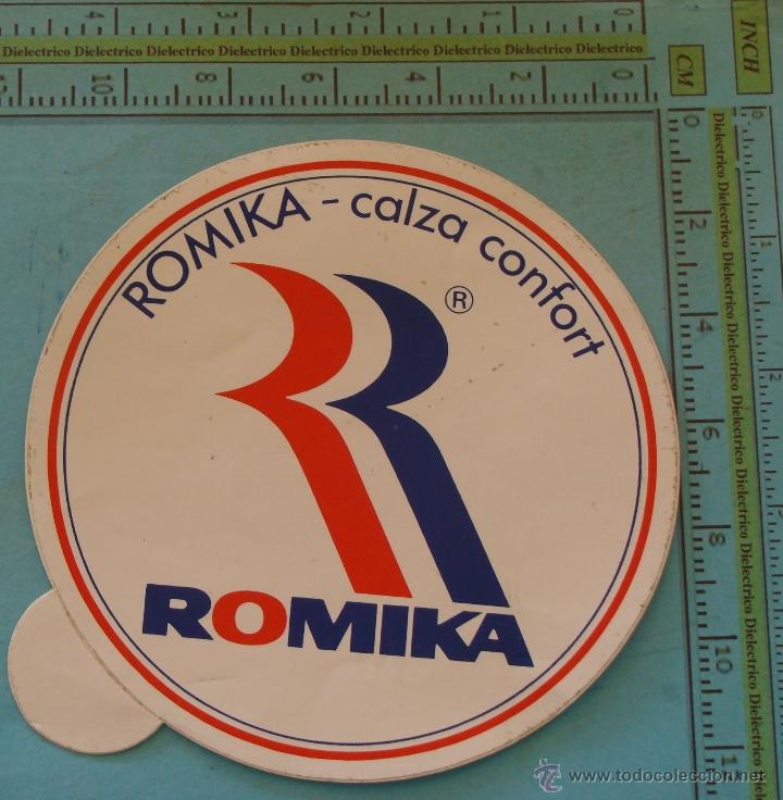 Autocollants de collection: PEGATINA DE MARCAS DE ROPA. ZAPATOS ROMIKA. MARCA ROPAS
