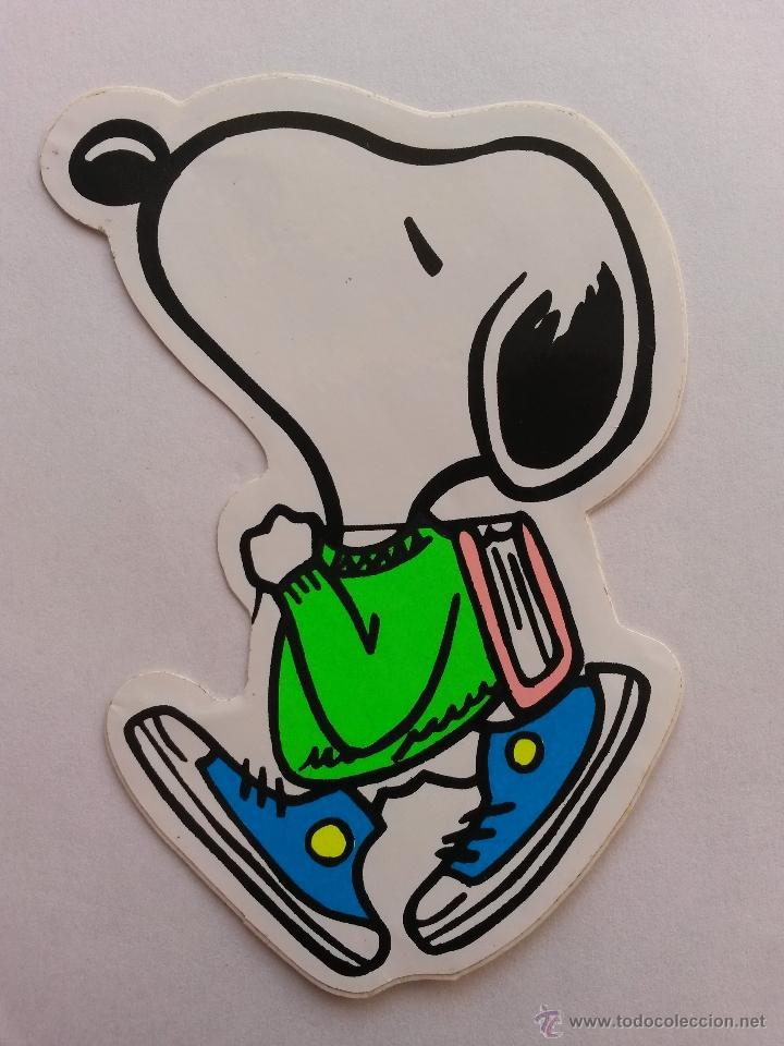 Pegatinas de colecci&oacute;n: Pegatina con a&ntilde;os snoopy