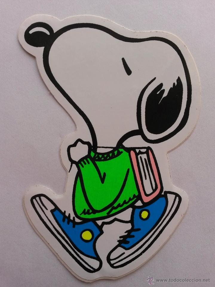 Pegatinas de colecci&oacute;n: Pegatina con a&ntilde;os snoopy