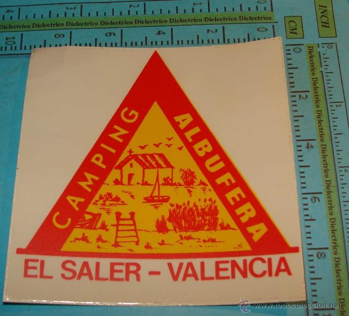 Adesivi di collezione: PEGATINA DE TURISMO. CAMPING ALBUFERA, EL SALER, VALENCIA