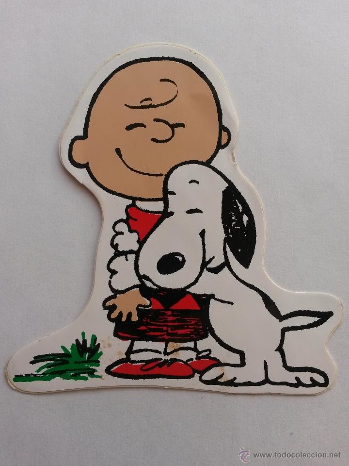 Pegatinas de colecci&oacute;n: Pegatina con a&ntilde;os snoopy