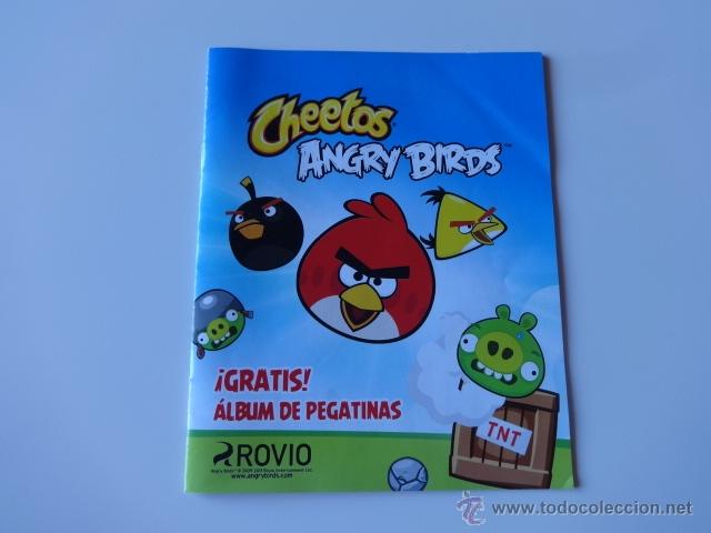 Pegatinas de colecci&oacute;n: ALBUM CHEETOS ANGRY BIRDS PEGATINAS Y 8 TAZOS. NUEVOS
