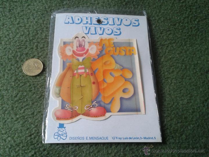 Sammlung von Aufklebern: CURIOSA PEGATINA ADHESIVO ADHESIVOS VIVOS ME GUSTA REIR DISE&Ntilde;OS E. MENSAQUE MADRID NUEVO
