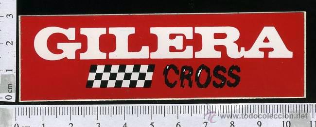 Pegatinas de colecci&oacute;n: ADHESIVO O PEGATINA  GILERA  CROSS   SIN PEGAR