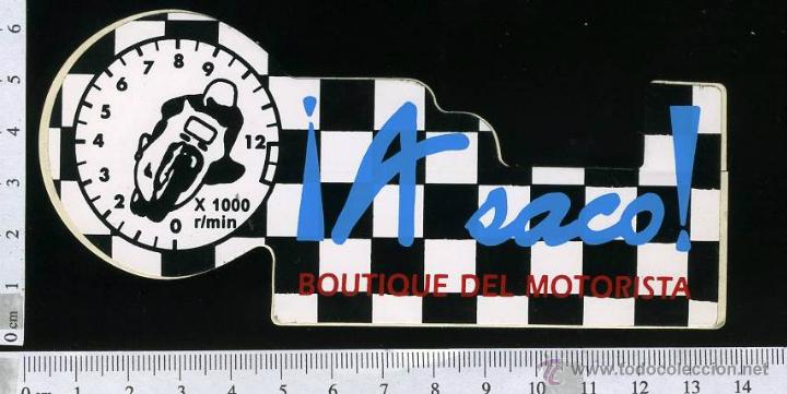 Collection stickers: ADHESIVO O PEGATINA  A SACO  LA BOUTIQUE DEL MOTORISTA  SIN PEGAR