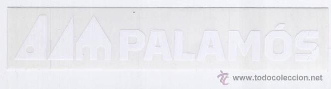 Pegatinas de colecci&oacute;n: PALAM&Oacute;S CAMPINGS. PEGATINA, ADHESIU. MIDES: 18 x 3,5 CMS. EN CATAL&Agrave;