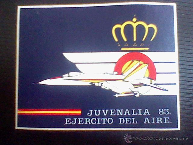Pegatinas de colecci&oacute;n: pegatina ejercito aire juvenalia 83     12 x 9,5 cms