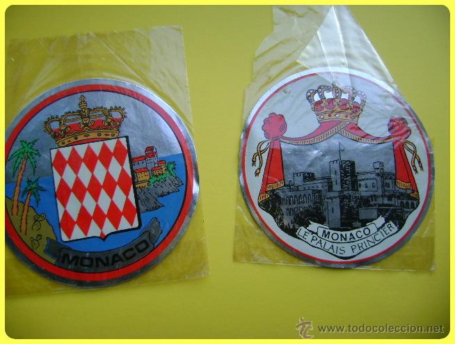 Pegatinas de colecci&oacute;n: 2 pegatinas M&oacute;naco Montecarlo, 8cm - Foto 1