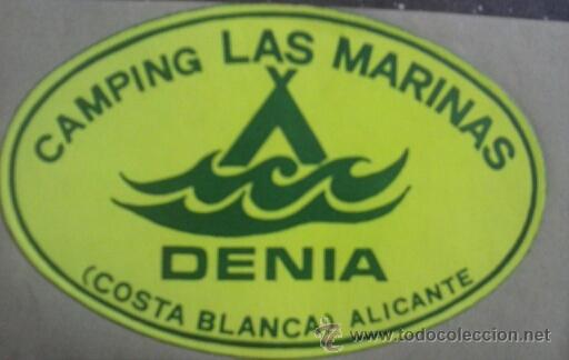 Adesivi di collezione: PEGATINA ADHESIVO CAMPING LAS MARINAS DE DENIA