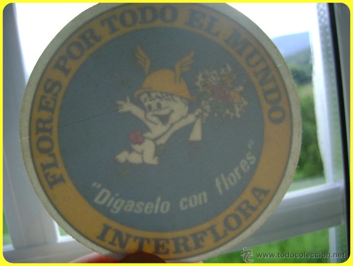 Pegatinas de colecci&oacute;n: Pegatina cristal Interflora de 8cm - Foto 1