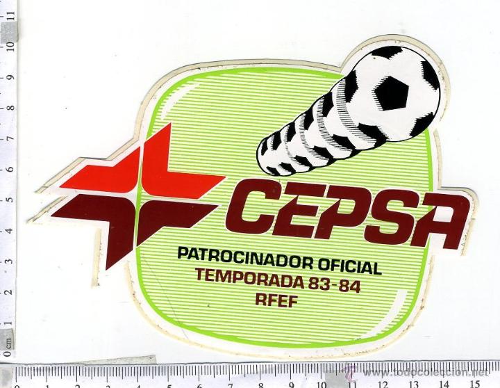 Collection stickers: PEGATINA CEPSA PATROCINADOR oFICIAL RFEF TEMPORADA 83-84, SIN PEGAr