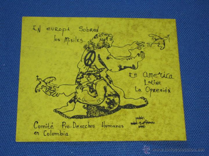 Pegatinas de colecci&oacute;n: PEGATINA POLITICA SIN LA PARTE DE DETRAS - COMITE PRO-DERECHOS HUMANOS EN COLOMBIA