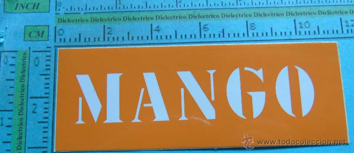 Pegatinas de colecci&oacute;n: PEGATINA DE MARCAS DE ROPA. MANGO - Foto 1