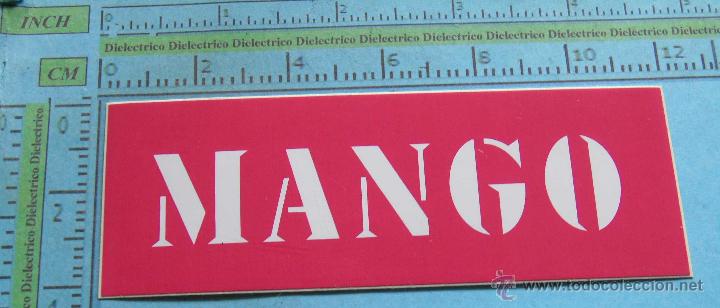 Pegatinas de colecci&oacute;n: PEGATINA DE MARCAS DE ROPA. MANGO - Foto 1
