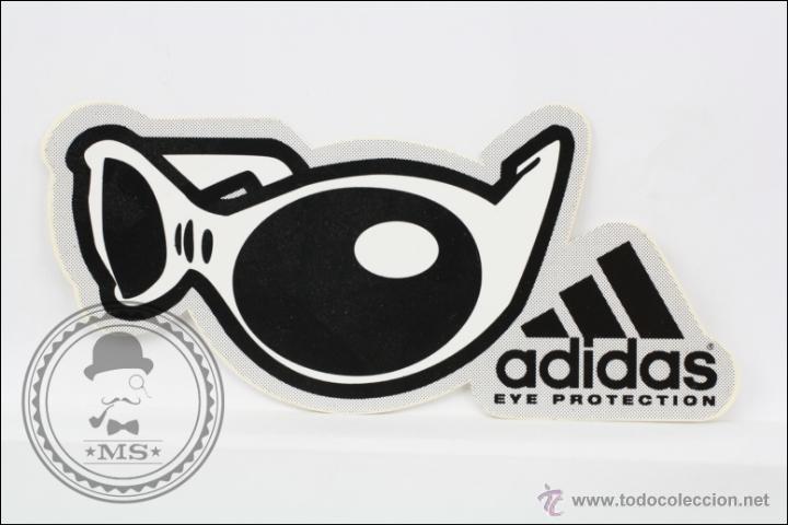 Pegatinas de colecci&oacute;n: Pegatina / Adhesivo - Gafas Adidas. Eye Protection - Publicidad - Medidas 13 x 5,5 Cm