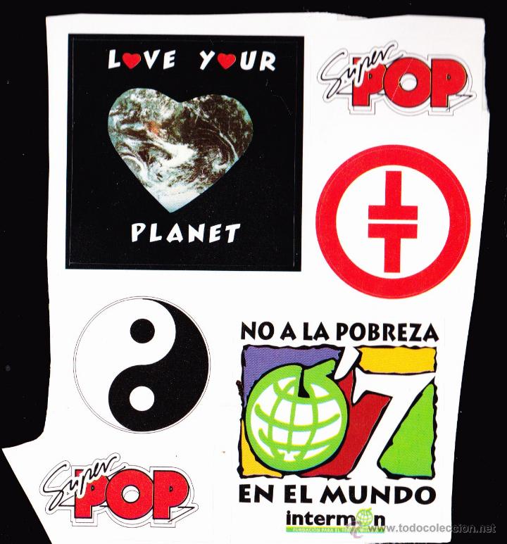 Pegatinas de colecci&oacute;n: 10 PEGATINAS VARIAS - SUPER POP, INTERM&Oacute;N Y M&Aacute;S