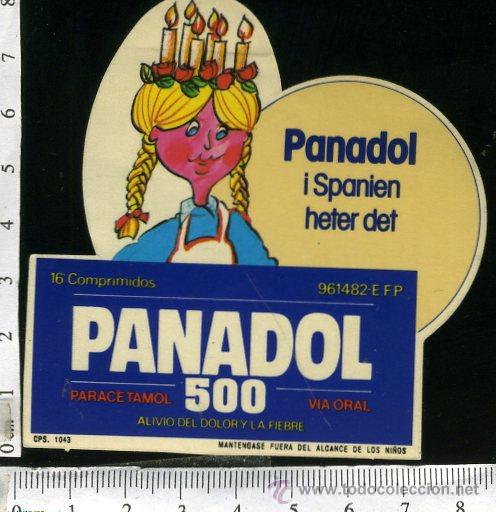 Pegatinas de colecci&oacute;n: PEGATINA  PANADOL 500 PARACETAMOL