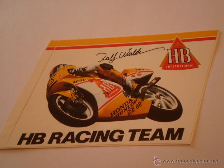 Pegatinas de colecci&oacute;n: ANTIGUA PEGATINA HB RACING TEAM.HONDA.