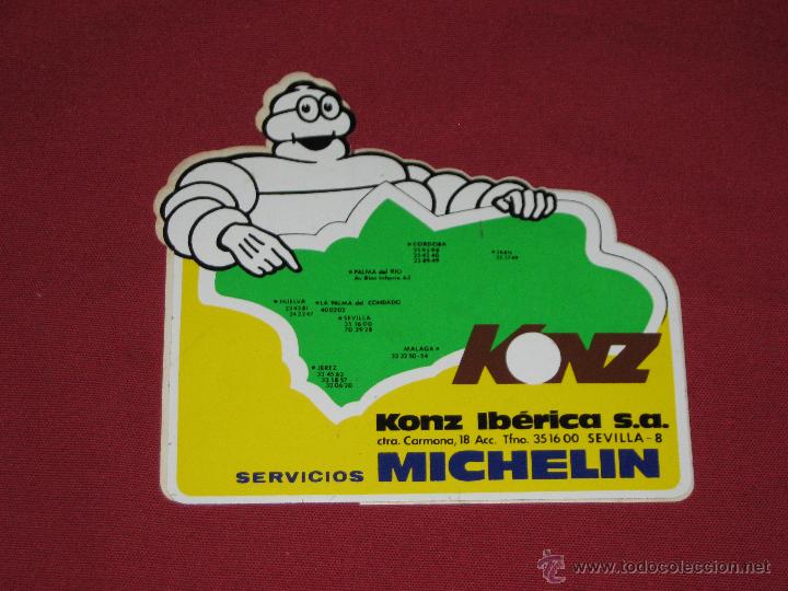 Pegatinas de colecci&oacute;n: PEGATINA SERVICIOS MICHELIN - KONZ IBERICA - SEVILLA