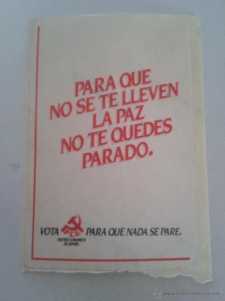 Pegatinas de colecci&oacute;n: PEGATINA POLITICA