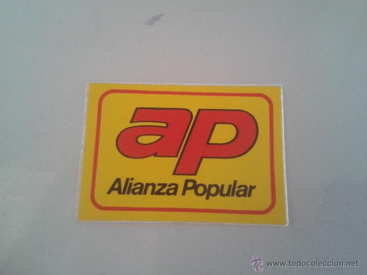 Autocollants de collection: PEGATINA POLITICA - ALIANZA POPULAR