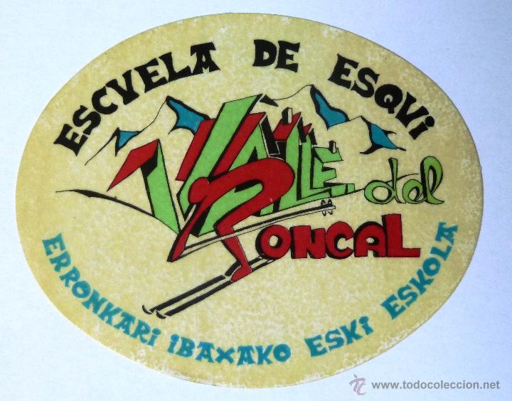 Pegatinas de colecci&oacute;n: PEGATINAS ESCUELA DE ESQUI VALLE DEL RONCAL.