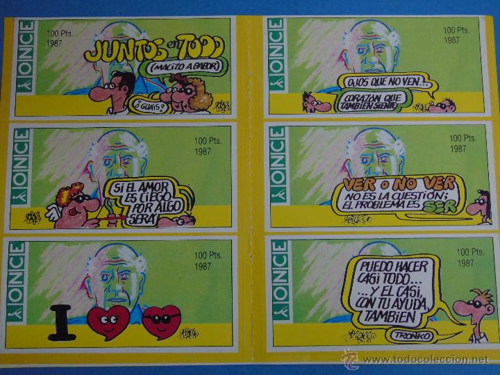 Sammlung von Aufklebern: 6 PEGATINAS DE LA ONCE. SORTEO A&Ntilde;O 1997. DIBUJOS DE GORGES