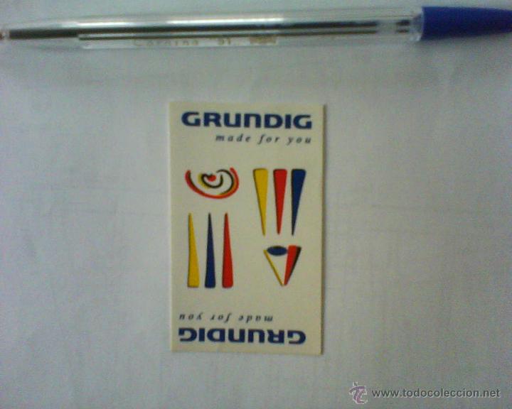 Pegatinas de colecci&oacute;n: PEGATINA GRUNDIG - Foto 1