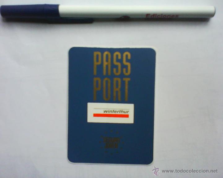 Pegatinas de colecci&oacute;n: PEGATINA WINTERTHUR PASS PORT - Foto 1