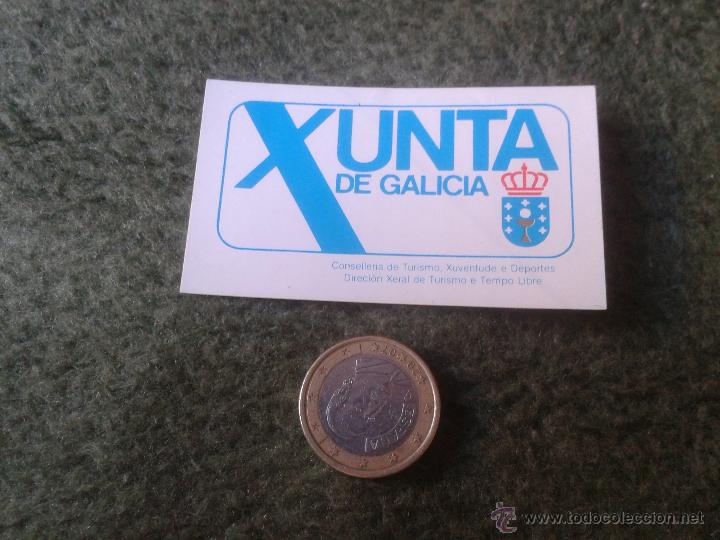 Pegatinas de colecci&oacute;n: PEGATINA ADHESIVO XUNTA DE GALICIA CONSELLERIA DE TURISMO XUVENTUDE Y DEPORTES TENGO MAS PEGATINAS