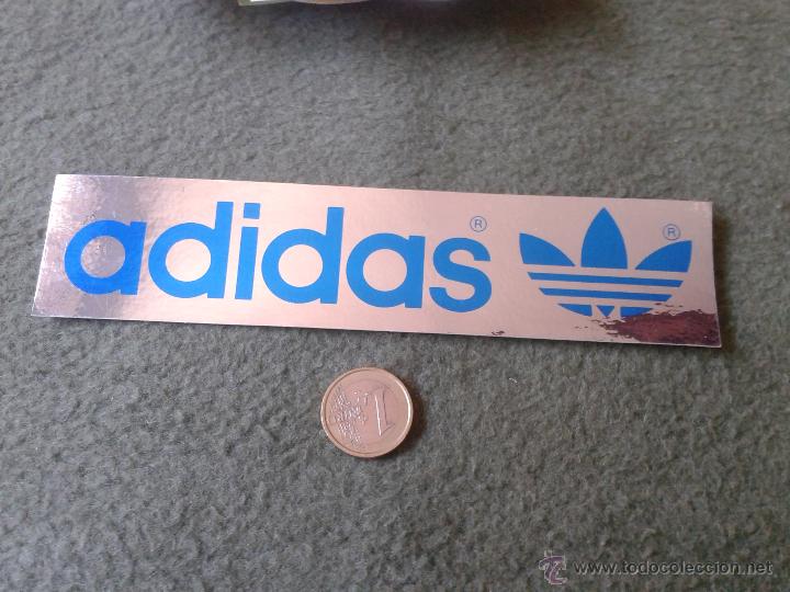 Pegatinas de colecci&oacute;n: PEGATINA ADHESIVO STICKER TENGO MAS PEGATINAS VEAN MIS LOTES ADIDAS ROPA CAZADO DEPORTIVO PLATEADA