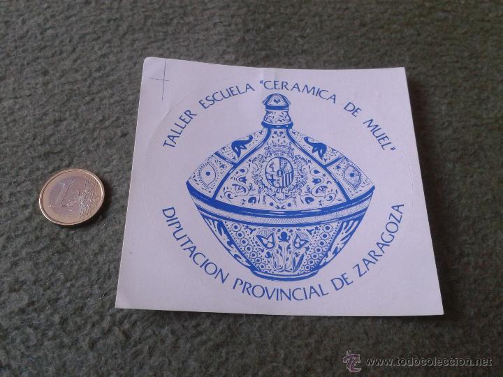 Pegatinas de colecci&oacute;n: ANTIGUA PEGATINA ADHESIVO STICKER TENGO MAS PEGATINAS TALLER CERAMICA DE MUEL DIPUTACION ZARAGOZA