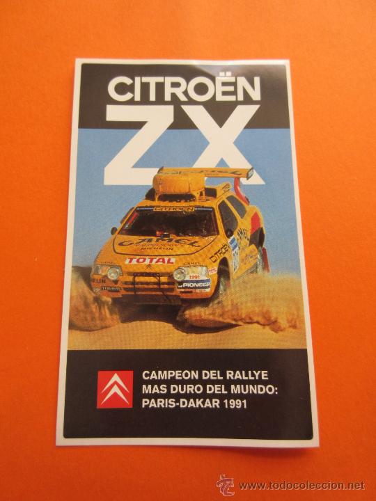 Pegatinas de colecci&oacute;n: PEGATINAS - ADHESIVOS - CITROEN ZX CAMPEON PARIS DAKAR 1991