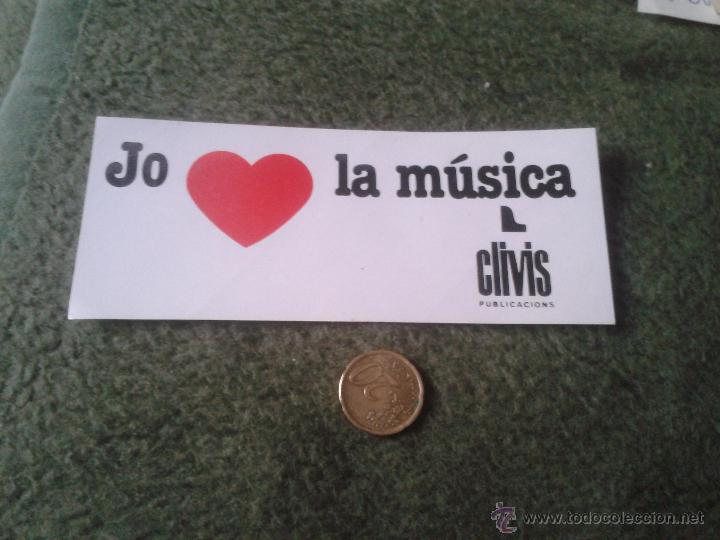 Pegatinas de colecci&oacute;n: PEGATINA ADHESIVO STICKER TENGO PEGATINAS VER LOTES JO YO AMO LOVE LA MUSICA MUSIC CLIVIS ESCASA