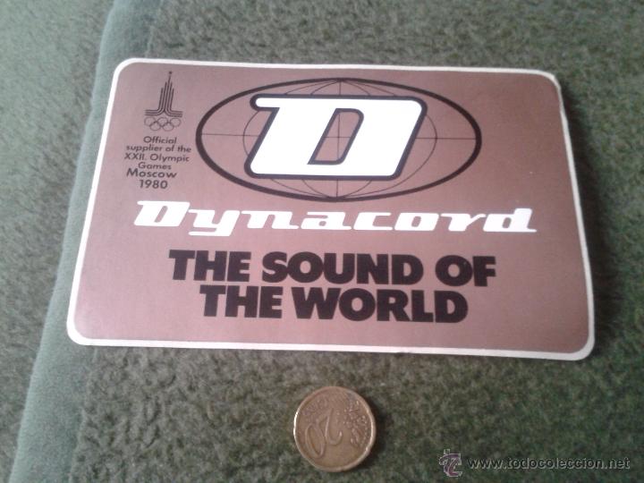 Pegatinas de colecci&oacute;n: PEGATINA ADHESIVO STICKER TENGO PEGATINAS VER LOTES DYNACORD SOUND OFFICIAL GAMES MOSCOW 1980 ESCASA