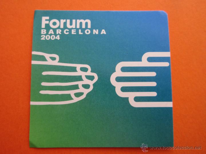 Pegatinas de colecci&oacute;n: PEGATINAS - ADHESIVOS - FORUM BARCELONA 2004 COLOR VERDE