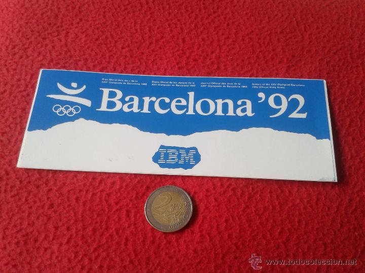 Pegatinas de colecci&oacute;n: PEGATINA ADHESIVO STICKER TENGO PEGATINAS VER LOTES BARCELONA 92 1992 IBM JUEGOS OLIMPICOS OLIMPIADA