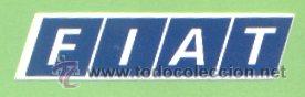 Pegatinas de colecci&oacute;n: PEGATINA ADHESIVO FIAT. APROX. 6 X 1,5 CM. A&Ntilde;OS 80-90. COCHE.