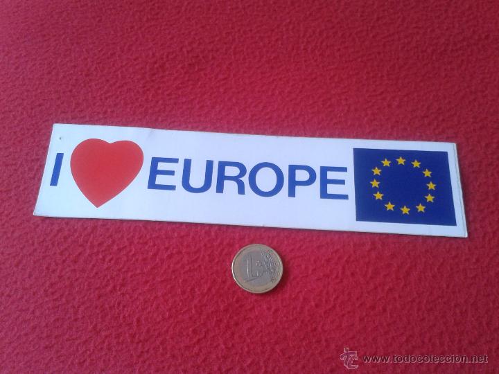 Pegatinas de colecci&oacute;n: PEGATINA ADHESIVO STICKER TENGO MAS PEGATINAS VER MIS LOTES I LOVE EUROPE YO AMO EUROPA ESCASA IDEAL