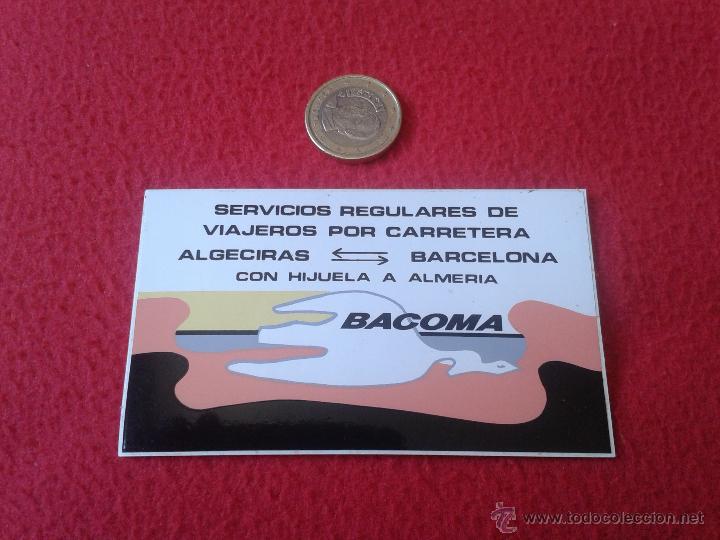 Pegatinas de colecci&oacute;n: PEGATINA ADHESIVO STICKER TENGO PEGATINAS VER LOTES BACOMA SERVICIOS REGULARES DE VIAJEROS AUTOBUS ?