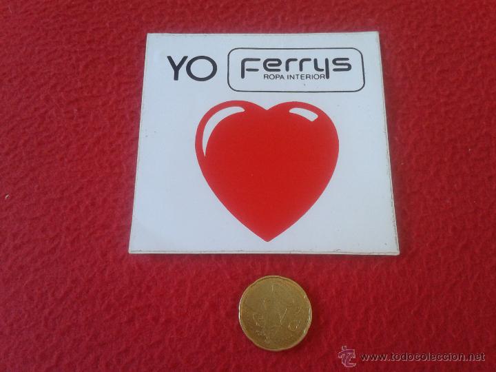 Pegatinas de colecci&oacute;n: PEGATINA ADHESIVO STICKER TENGO PEGATINAS VER LOTES YO AMO FERRYS I LOVE ROPA INTERIOR ESCASA IDEAL