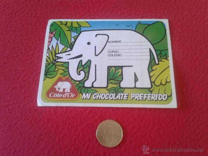 Pegatinas de colecci&oacute;n: PEGATINA ADHESIVO STICKER TENGO MAS PEGATINAS VER LOTES COTE D'OR MI CHOCOLATE PREFERIDO ESCASA IDEA