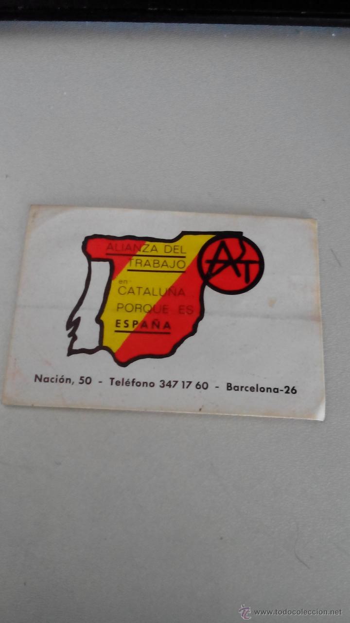 Pegatinas de colecci&oacute;n: PEGATINA POLITICA - ALIANZA DEL TRABAJO