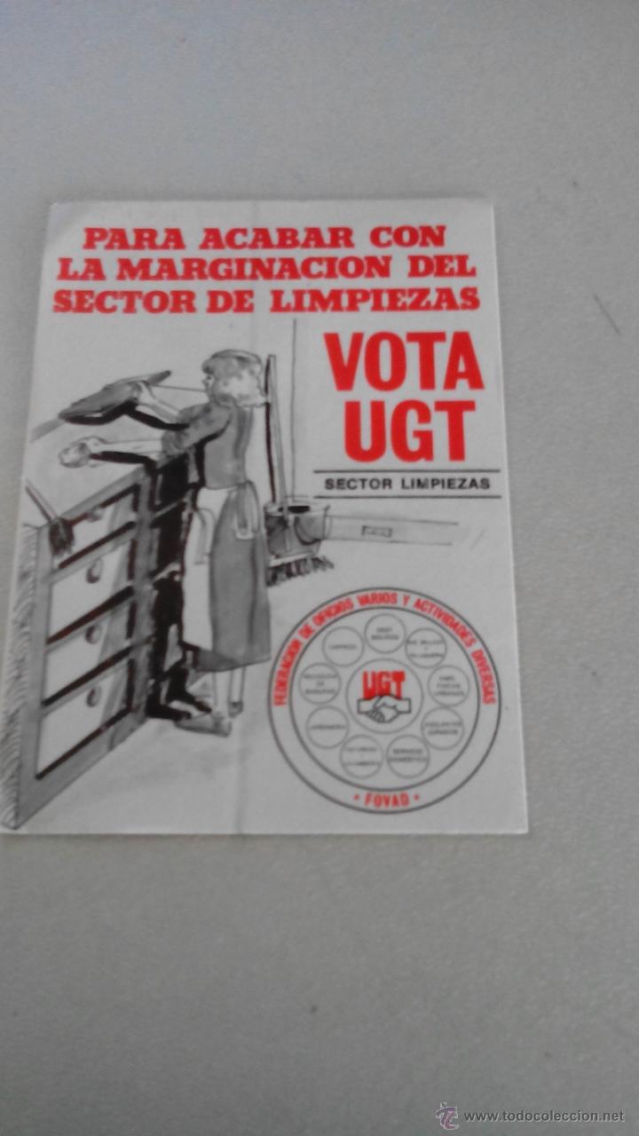 Autocollants de collection: PEGATINA POLITICA - VOTA UGT - RAREZA