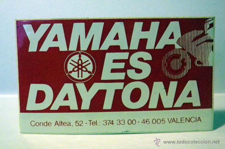 Pegatinas de colecci&oacute;n: PEGATINA MOTOS, YAMAHA ES DAYTONA, VALENCIA. 1970s